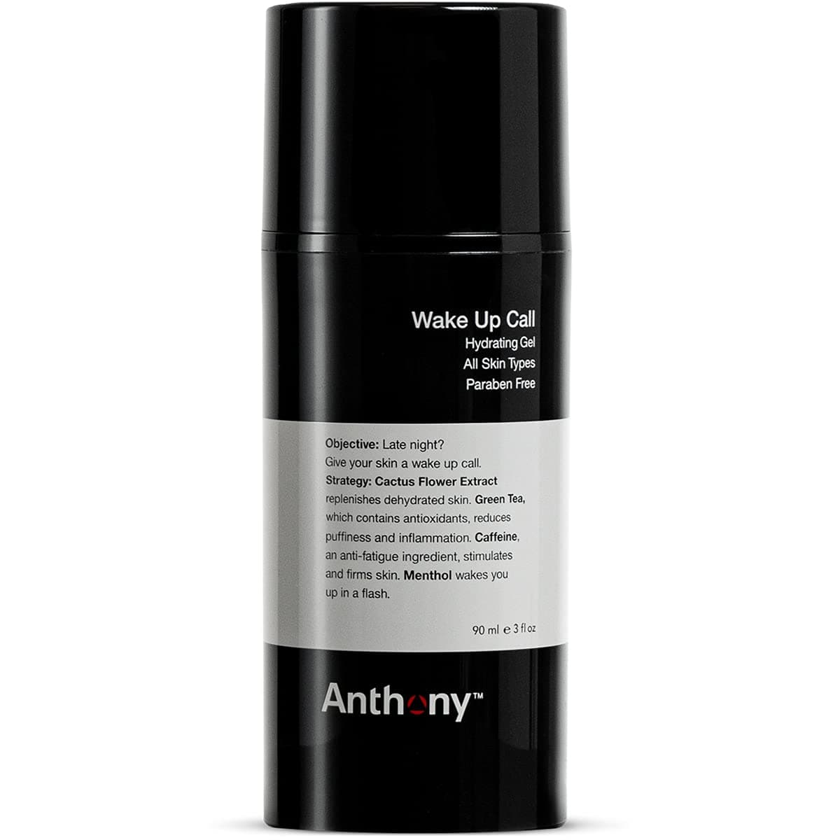 Anthony Wake Up Call 3 Fl Oz Face and AntiPuffiness Tired Skin Refresher Moisturizer with Caffeine Menthol Green Tea and Shea Butter