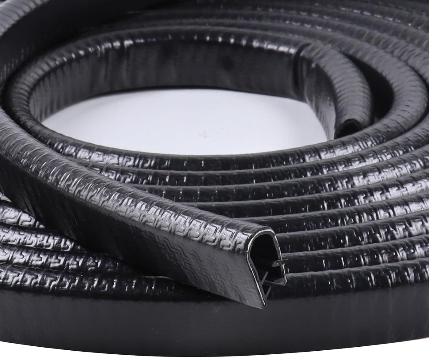 GoldWheel Black Edge Trim Automotive U-Channel Rubber Trim 1/2" X 3/8" - 20 Feet