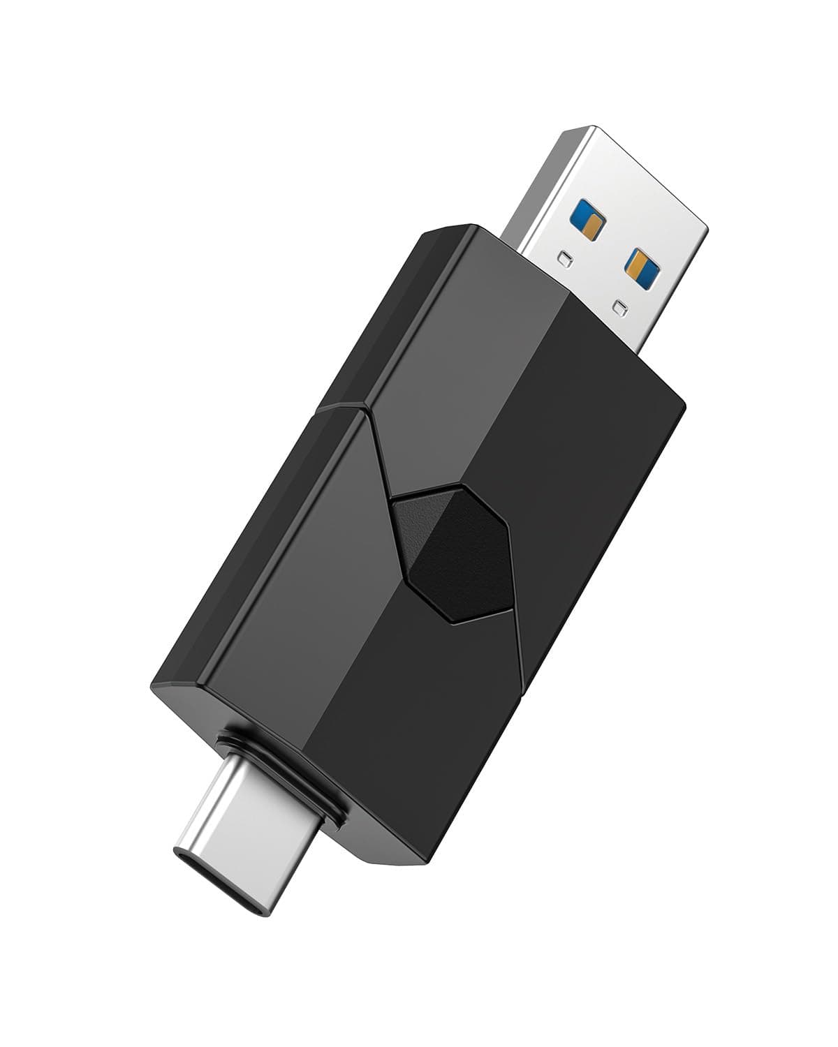 RAOYI 512GB USB C Flash Drive 2 in 1 Type C + USB 3.0 Flash Drive Dual OTG Retractable Type-C Thumb Drive Portable Memory Stick for iPhone 17/16/15 iPad Pro Android Smartphone Tablet PC (Black)
