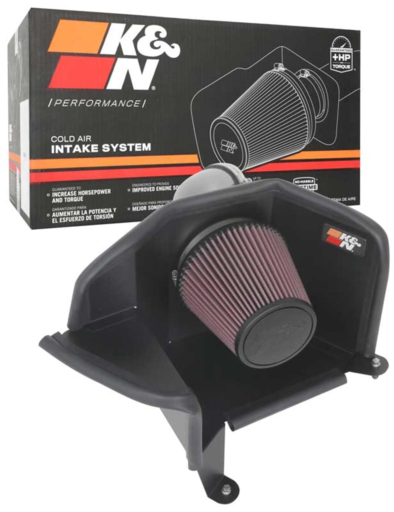 KN Cold Air Intake System HighFlow Air Filter Increase Performance Towing Compatible with 20212024 Ford Bronco Sport 772615KC