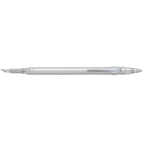 NT Cutter Aluminum Holder Art Knife with needlepoint & burnishers, 1 Knife (D-1000P)