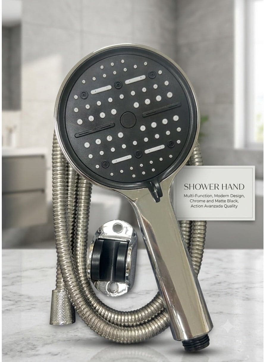 Premium Handheld Shower Head for Bathroom – High Pressure Bath Shower Spray, Water Saving Hand Shower, Universal Bathroom Shower Head for Daily Hygiene & Cleaning