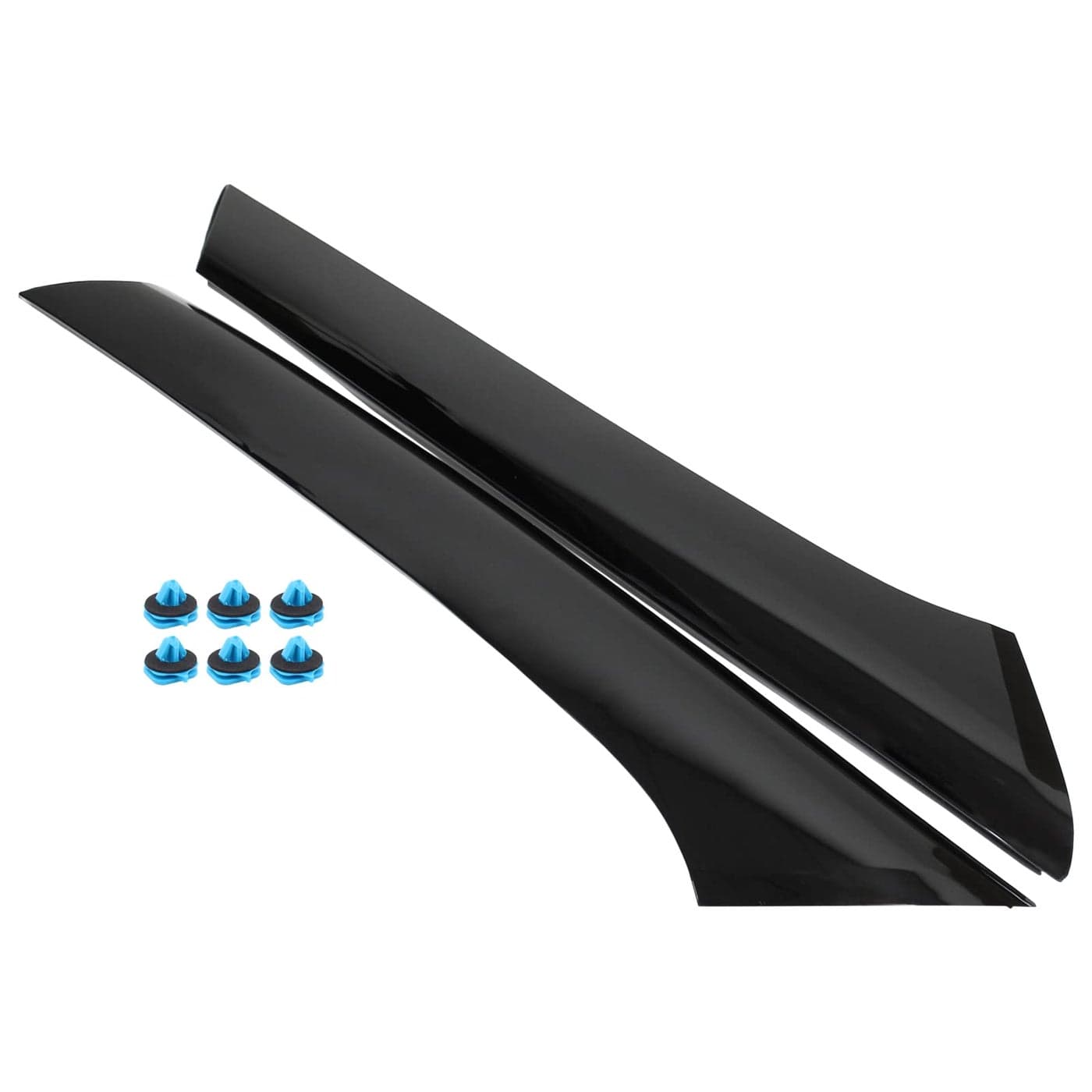 NewYall Gloss Black Front Left and Right Windshield Pillar Outer Trim Molding Panel for Ford Flex Sport Utility 20092018