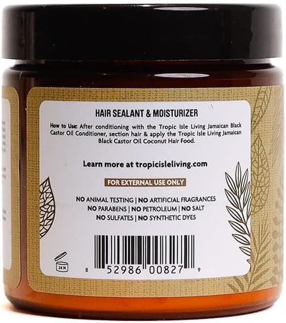 Jamaican Black Castor Oil Hair Food 118ml Gives Hydration and Moisturizing Add Shine with Shea Butter Strong Hair Roots and Scalp Promote Hair Growth with Jamaican Black Castor Oil