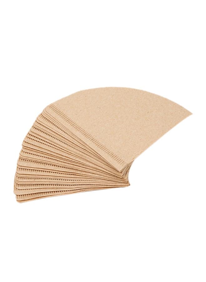 Pack Of 40 Paper Coffee Filters Brown 12x16.1cm