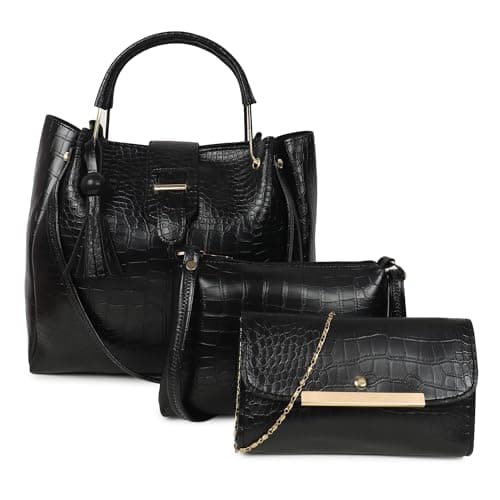 DANIEL CLARK Handbags For Women Combo (Dark Black)