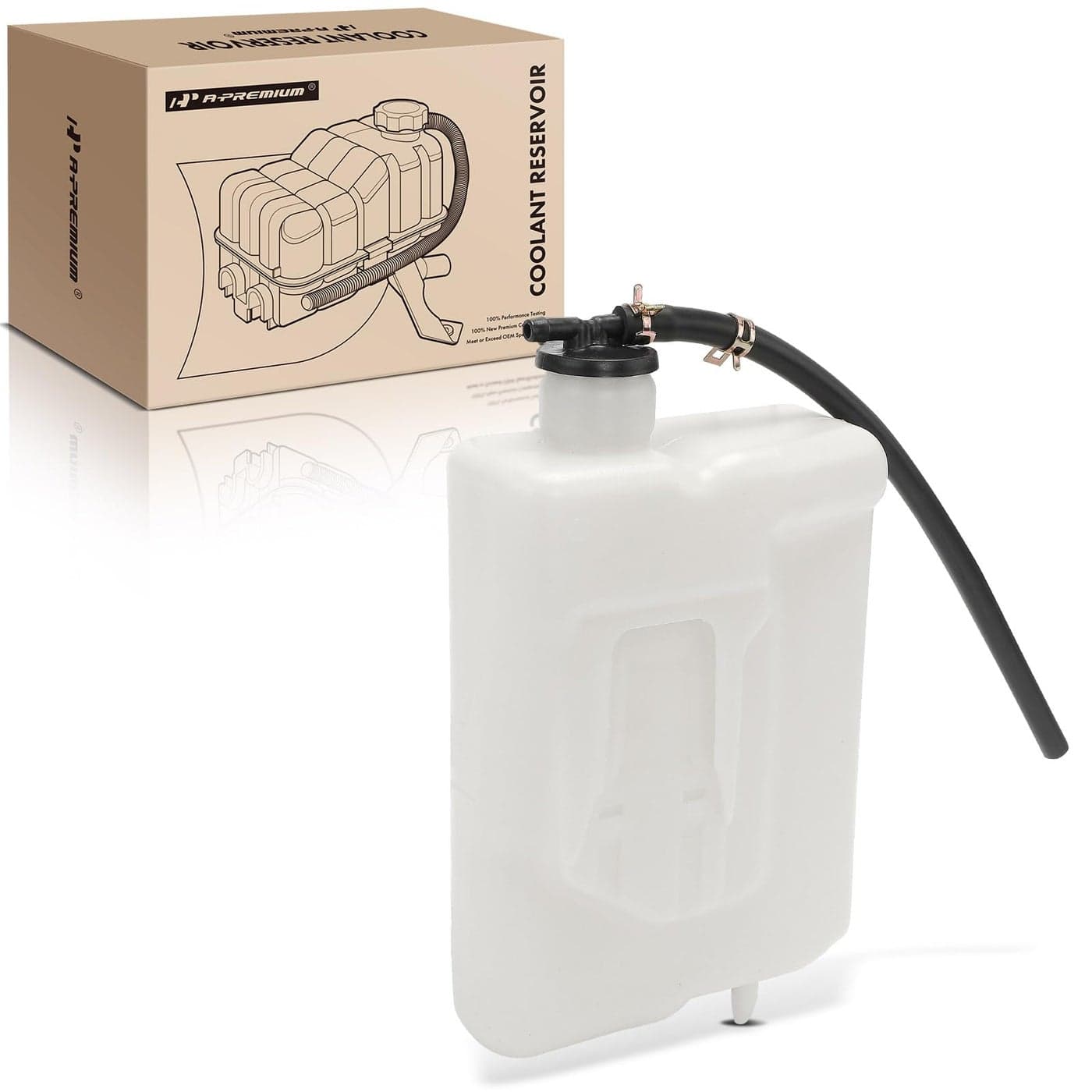 APremium Engine Coolant Overflow Recovery Reservoir Tank with Cap Tubing Compatible with Toyota Tacoma 19952004 24L 27L 34L Replace 164050C010 164700C011