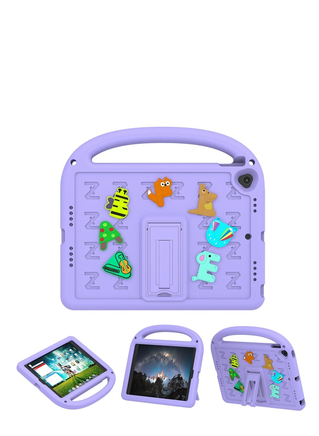 iPad 10.2 7th 8th 9th(2019/2020/2021/)iPad 10.5/Air 3 Case for Kids Shockproof Protective Cover with Shoulder Strap Kickstand