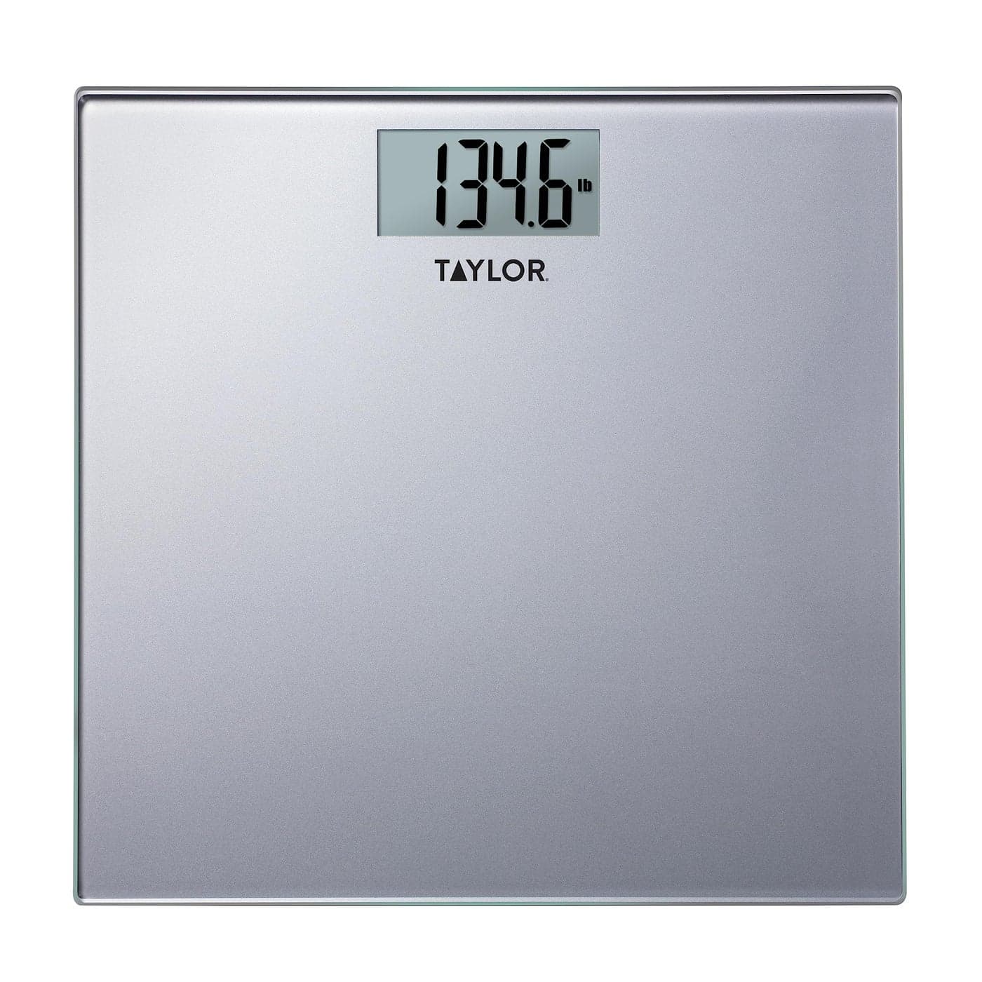 Taylor Digital Scales for Body Weight Highly Accurate 400 LB Capacity Auto on and Off Scale 118 x 118 Inches Black and White Lattice