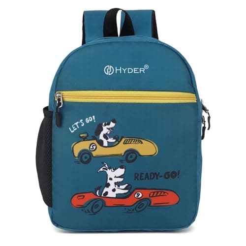 HYDER Kids 10L Cartoon Printed Best Stylish Lightweight Spacious Waterproof Casual/Picnic/School Bag/Backpack for Children Boys And Girls (Car Race)