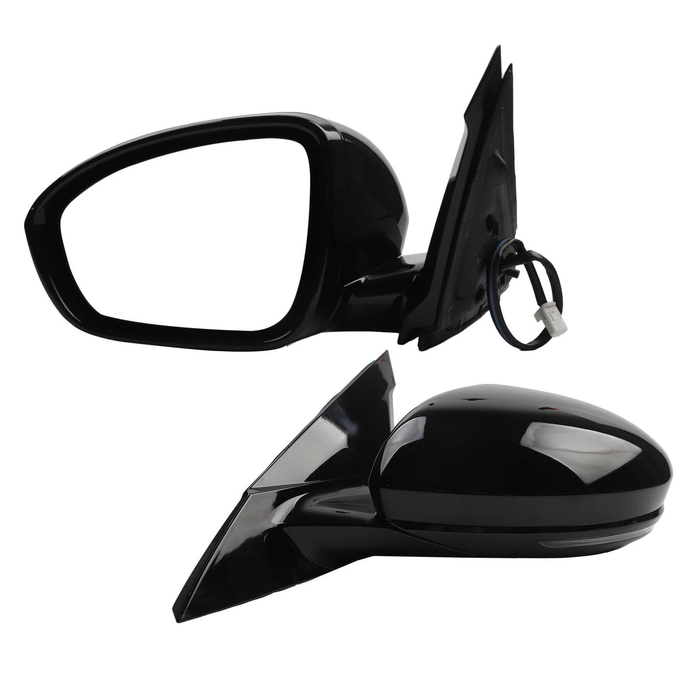 Dasbecan Driver side Mirror Compatible with 20192023 Nissan Altima Heated Turn Signal Manual Fold Power Adjustment Left Door Mirror 6PINS Black Replaces963026CA0B NI1320312