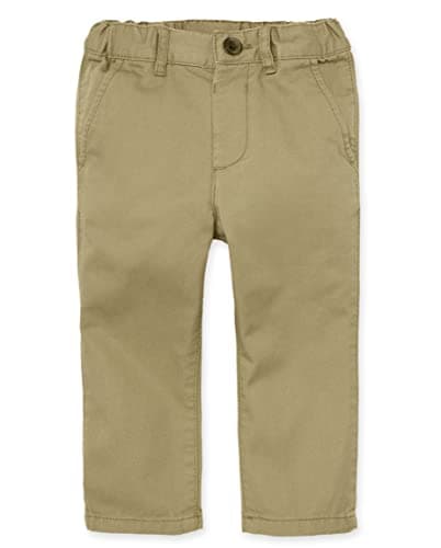 The Children's Place baby boys and Toddler Stretch Skinny Chino Pants Jeans, Flax Single, 2T US