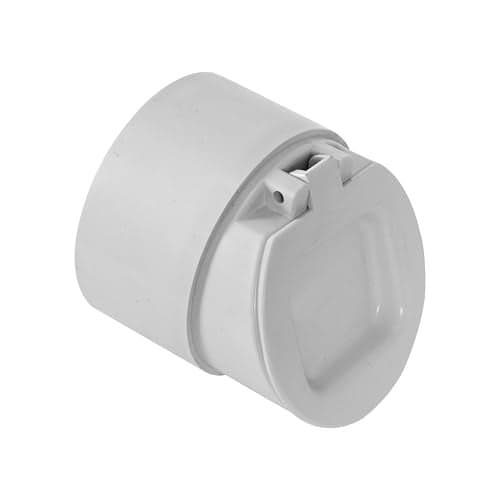 TAXAN 4 inch (110 mm) PVC Drain Backflow Valve Heavy-Duty Non-Return Water Valve with Strainer Cap | Premium Anti-Rat, Anti-Cockroach & Anti-Snake Stopper | Ideal for Bathroom
