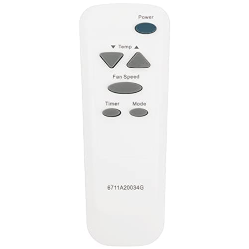 6711A20034G Replace Remote Control fit for LG Air Conditioner M8004R LW1010ER LW1210ER LW8014ER LW8015ER M1004R LW7000ER LW2514ER LW2510ER LW8012ER LT123HNR LW1213ER LW6017R LW6014ER LW7012HR LT103HNR