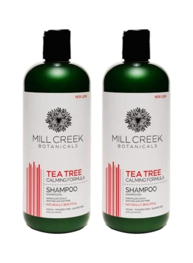 Mill Creek Botanicals Tea Tree Shampoo 14 oz 2 pack