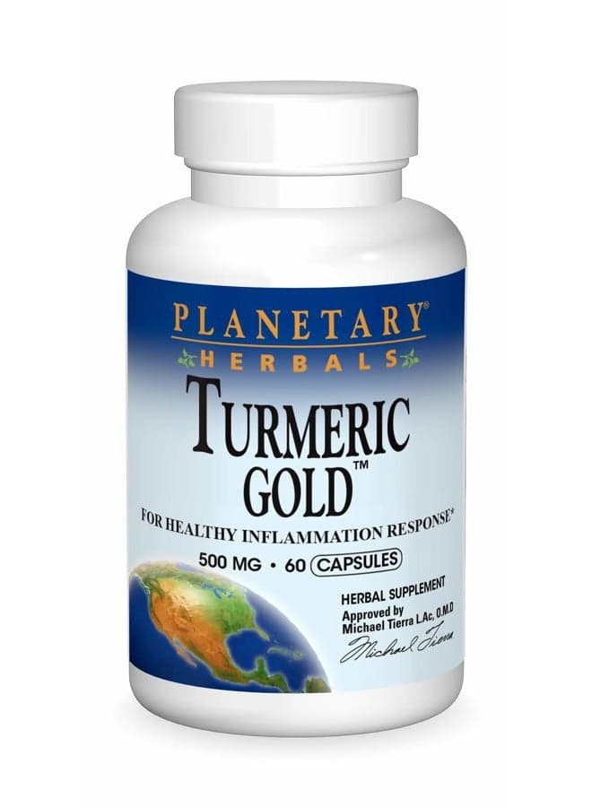 Turmeric Gold 500mg, for Healthy Inflammation Response, 60 Capsules