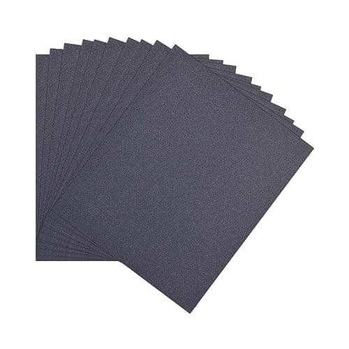 Taparia 9" X 11" Silicon Carbide Wet Or Dry Emery Sheet, Grit 80 - Pack Of 10 (Alp 80)