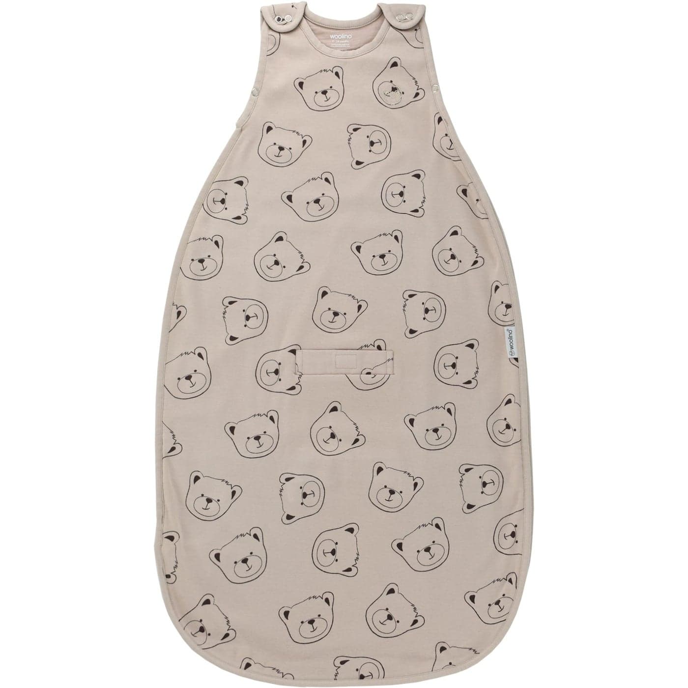Woolino Merino Wool and Organic Cotton Ultimate Baby Sleep Sack 4 Season Baby Wearable Blanket TwoWay Zipper Adjustable Sleeping Bag Universal Size 224 Months Teddy Bear