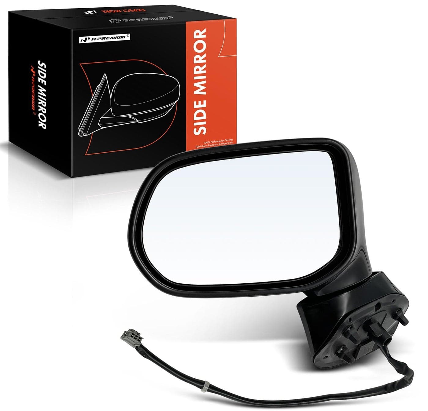APremium Driver Side Power Door Mirror Compatible with Honda Civic 20062011 NonHeated Manual Folding Black Outside Rear View Mirror Replace 76250SNAA01ZC