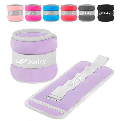 Ankle Weights, Wrist Leg Arm Weight for Women Men Kids with Adjustable Straps, Strength Training Weighted for Yoga, Jogging, Running, Walking, Aerobics, Gym Workout - 4LBS Pair (2 LB Each Weight),