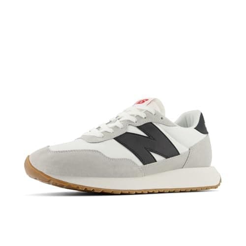 New Balance Men's 237 V1 Sneaker, White/Brighton Grey/Black, 6.5