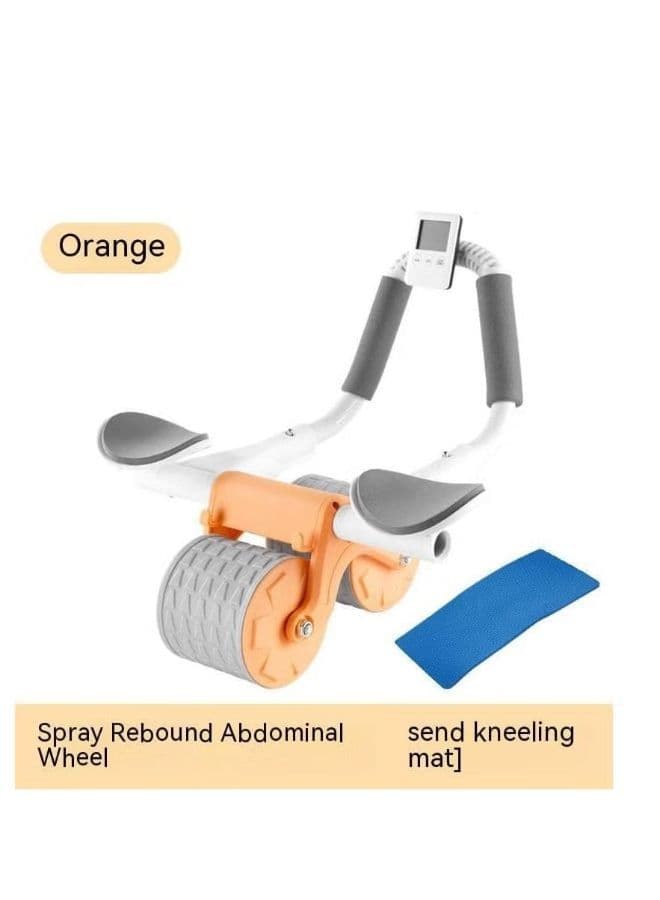 Rebound Abdominal Wheel - Non-Slip Double Wheels with Elbow Support and Knee Pad for Abs Workout and Core Training
