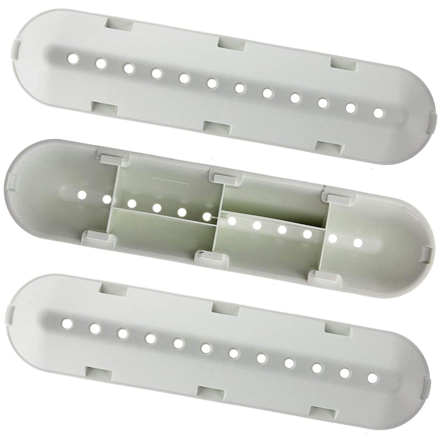 SPARES2GO 12 Hole Drum Paddle Lifter Arm for Indesit Washing Machines 227 mm x 53 mm x 38 mm Pack of 3