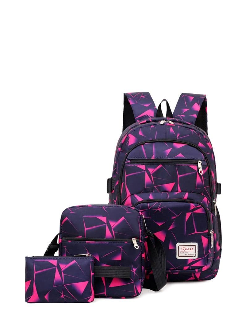 3-Piece Printed Bag Set