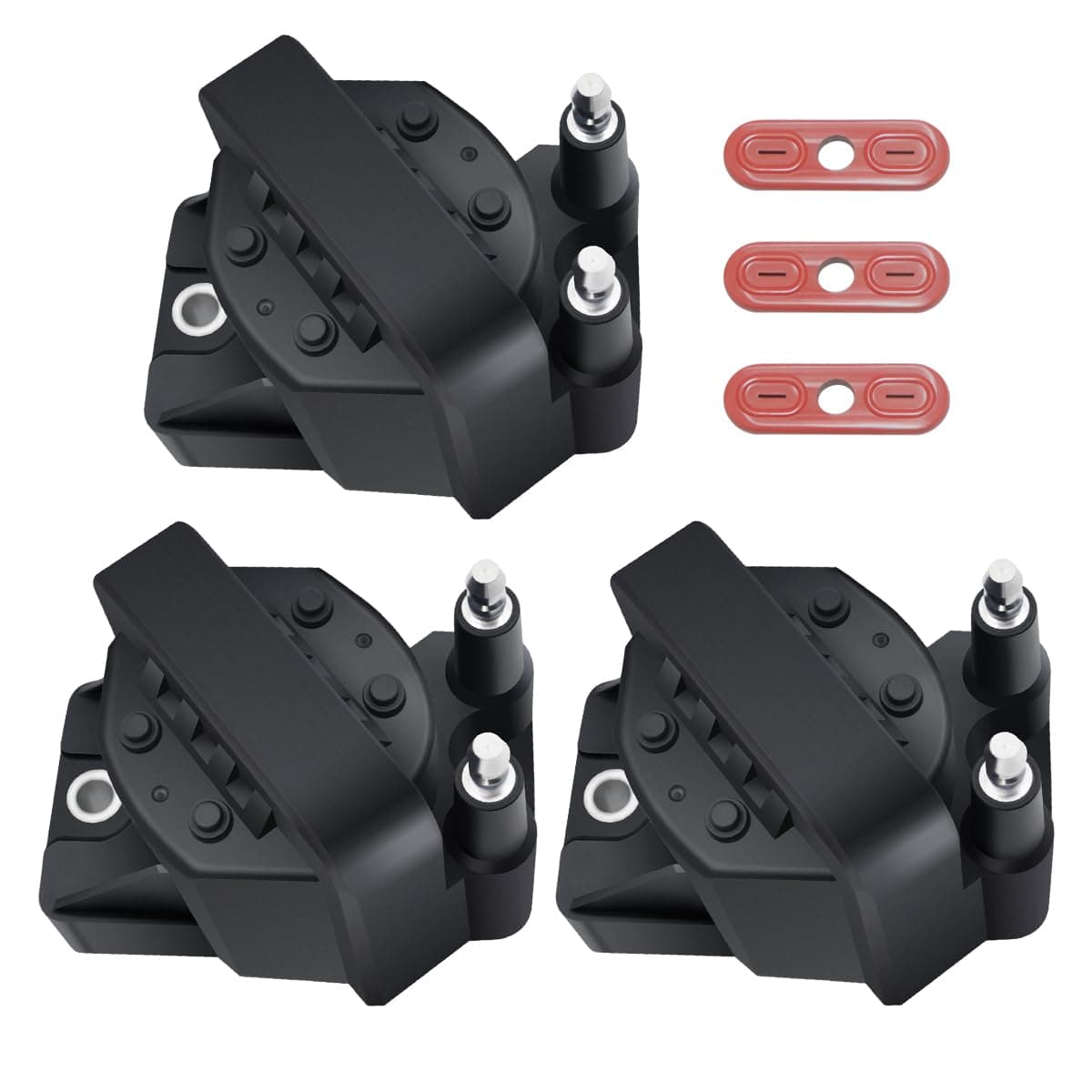 MAS Set of 3 Ignition Coil Pack Compatible with 19862005 Buick Cadillac Chevrolet Oldsmobile Pontiac Allure LeSabre Impala Bonneville Firebird 38L V6 Replacement For DR39 5C1058 E530C D555