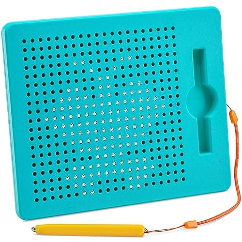 AYNAT FUN Magnetic Drawing Board for Kids Toddlers with Beads and Magnet Stylus Pen Magnetic Tablet Toy for Airplane Car Ride Activities for Kids