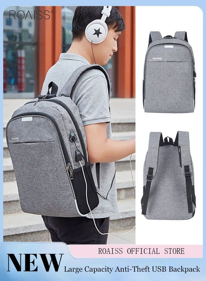 Multifunctional Travel Backpack with Password Lock and Laptop Padding Compartment, Waterproof Large Capacity Bookbag with USB Charging Port and Reflective Stripe, Carry On Weekender Bag, Suitable for Daily Commute, Overnight Flight and Short Trips