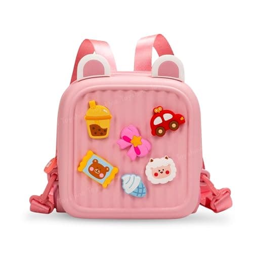 Toyshine 10 Inch Cute Lightweight Mini Shoulder Backpack Waterproof Kawaii Picnic Travel Outdoor bag For Girls kids Pink
