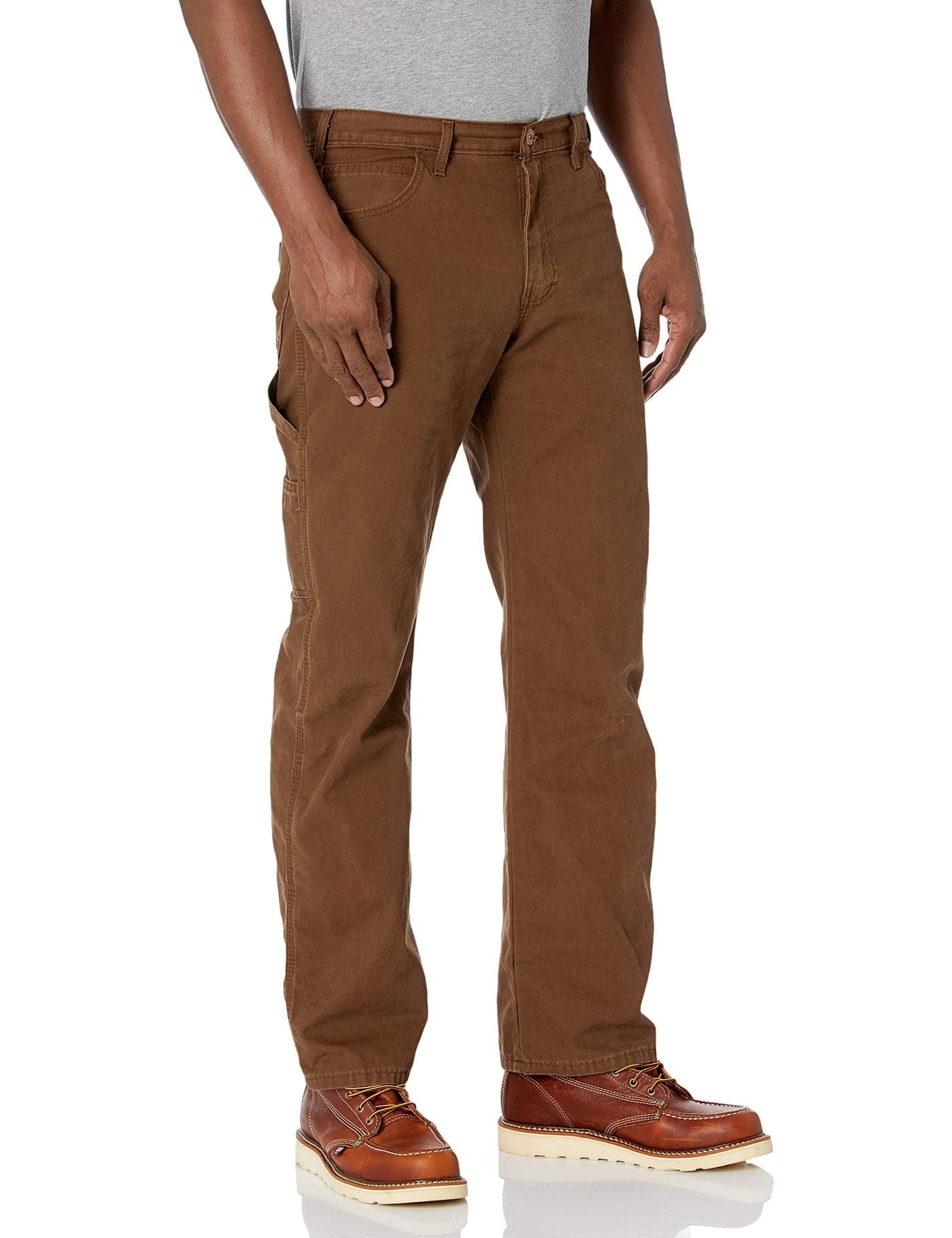 Dickies Men's Relaxed Straight Fit Lightweight Duck Carpenter Jean, Timber, 30W x 32L