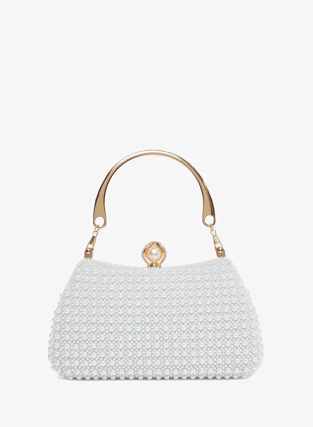Pearl Embellished Clutch Bag