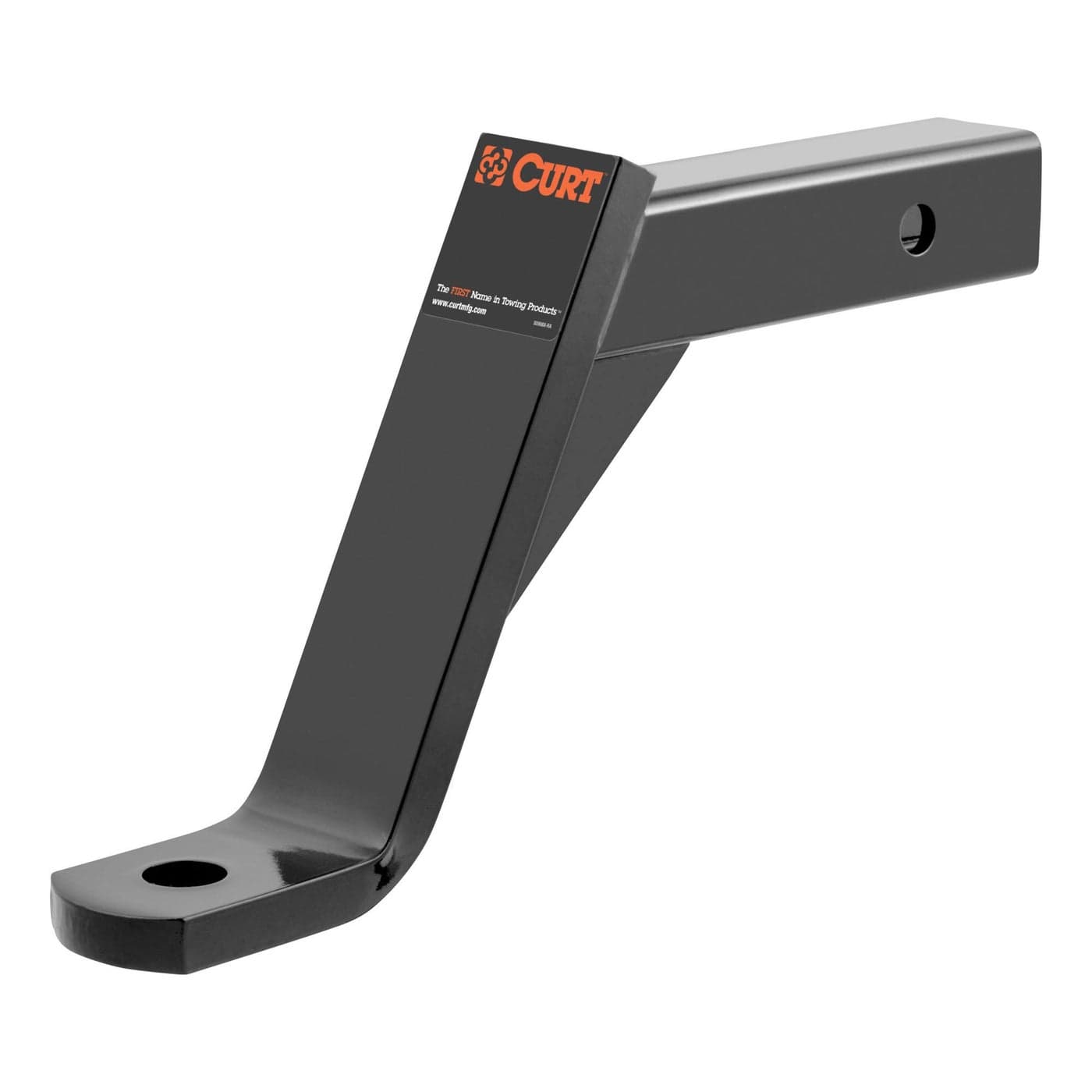 CURT 45090 Class 3 Trailer Hitch Ball Mount Fits 2Inch Receiver 5000 lbs 1Inch Hole 8Inch Drop