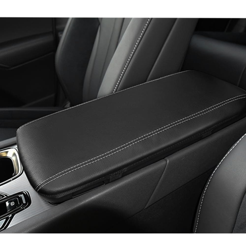 DEYTOP Center Console Cover for Lexus RX350 RX350h RX450h RX500h 2023 2024 2025 Accessories Car Armrest Cover for Lexus RX350 2023 AntiScratch Armrest Protector Black with White StitchesUpgrade
