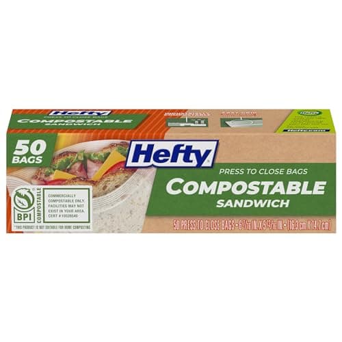 Hefty® Compostable Press-To-Close Sandwich 50 Count