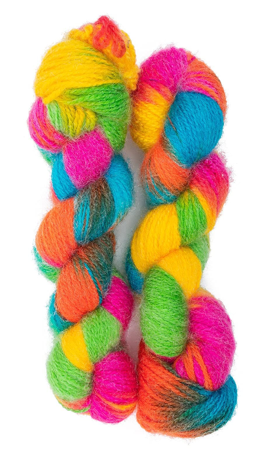 WOAFASHIONS - World of Arts GAL Glowing Star Wool Hand Knitting Yarn (Multicolor , Rainbow, Hanks-150gms)