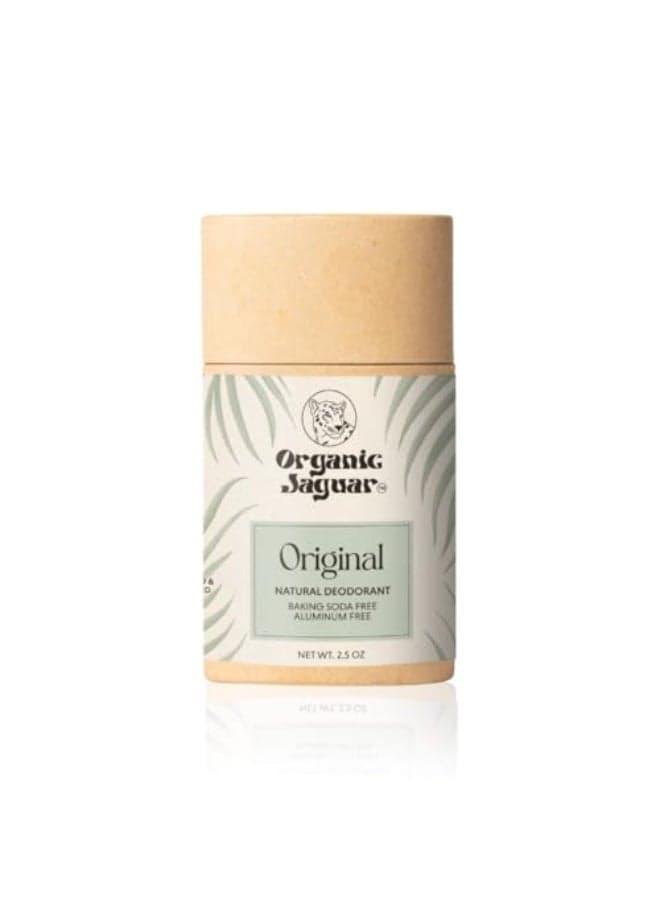 Organic Jaguar Aluminum Free Deodorant for Women and Men 100 Natural Deodorant with Coconut Oil Shea Butter Baking Soda Free Safe for Sensitive Skin Long Lasting Unisex 2 oz