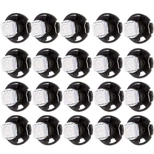 cciyu T5 Neo Wedge Light 5050 SMD Instrument Panel Gauge Cluster Dashboard LED Bulb,20 Pack Super Blue