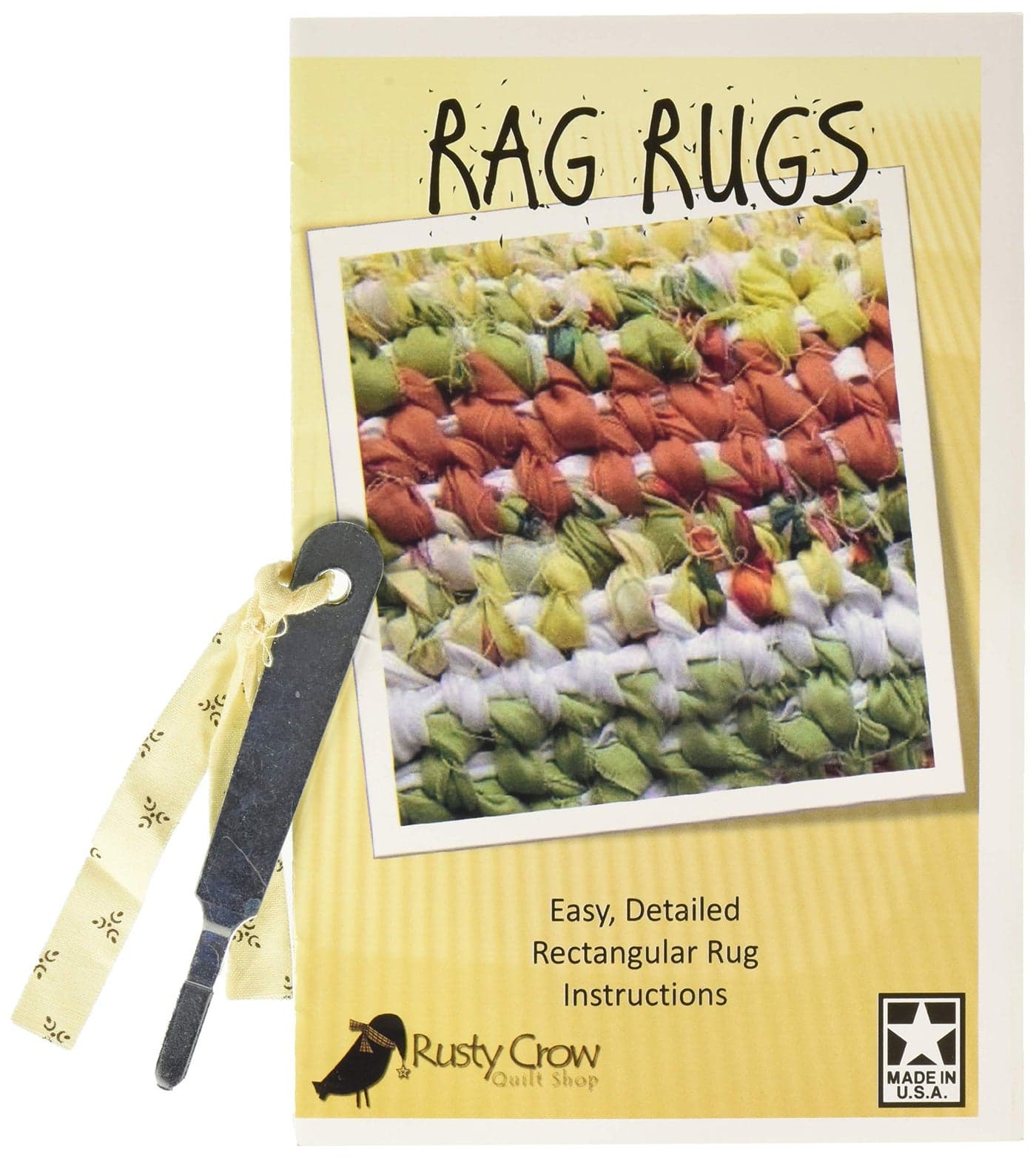 Rusty Crow Rag Rug Book and Tool