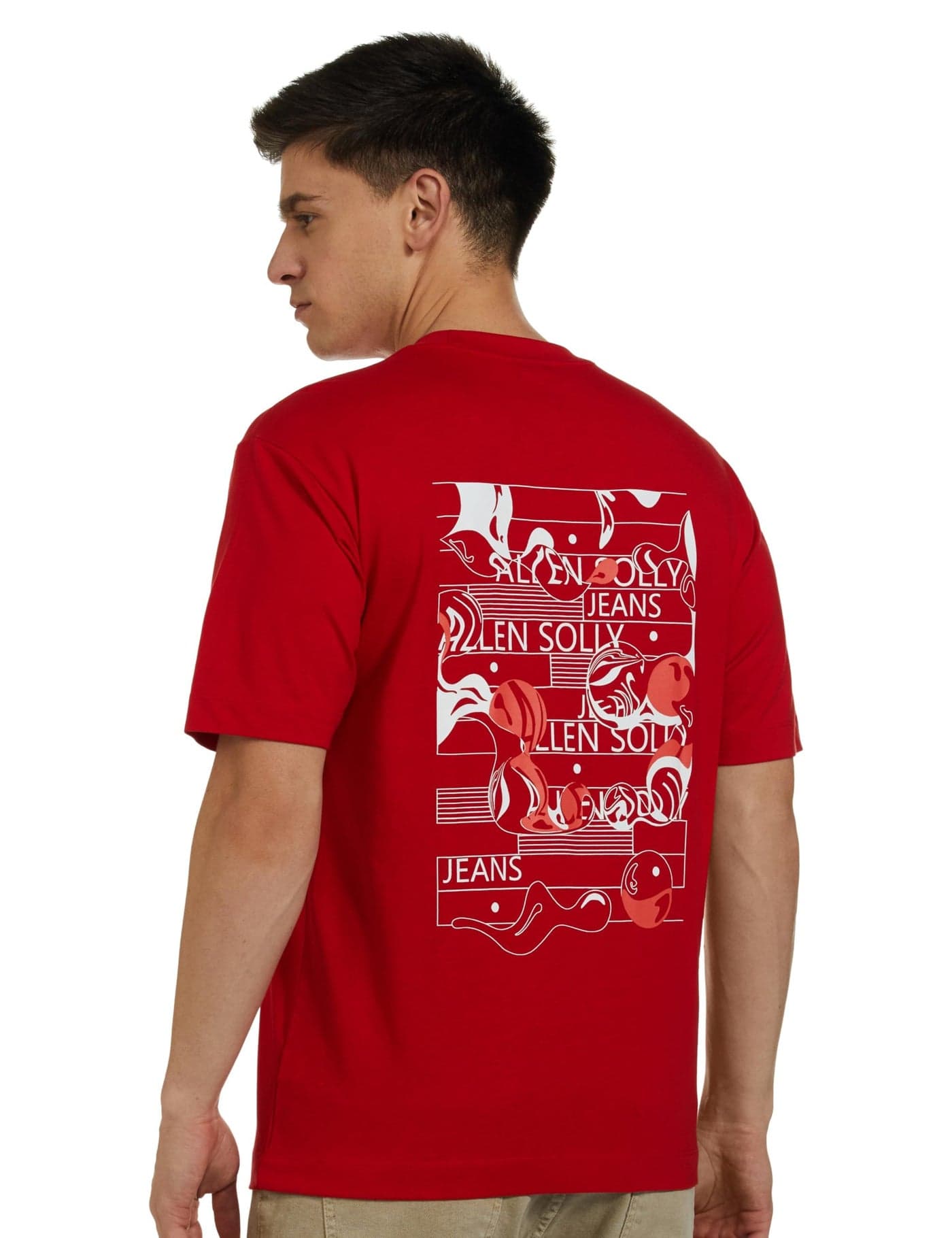 Allen Solly Mens T Shirt Red