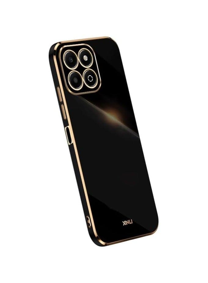 Honor X6b Case Soft TPU Shockproof Bumper Protective Cover with Plating Frame Ultra Thin Full Protection Mobile Phone Case