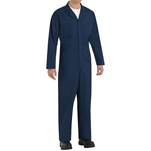 Red Kap Men's Tall Size Twill Action Back Coverall, Navy, 50 Long