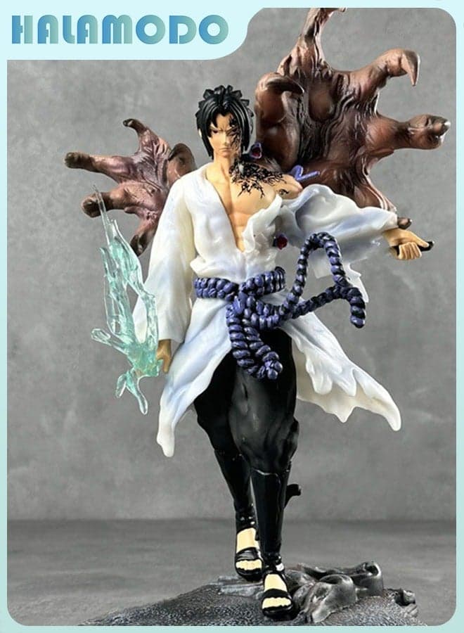 Naruto Sasuke Figure - Iron Curtain Version, Anime Model, Desk Centerpiece and Epic Birthday Gift,30cm