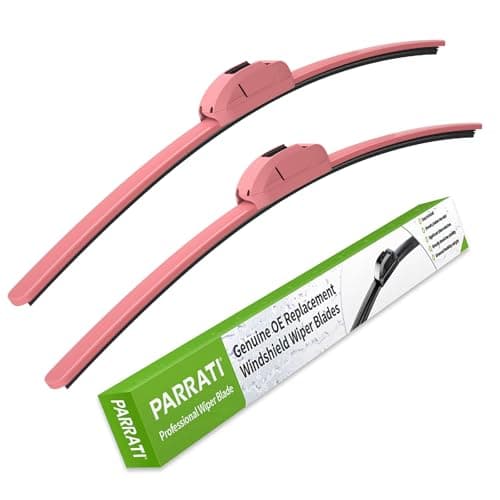 OEM QUALITY 24" + 18" PARRATI Premium All-Season Pink Windshield Wiper Blades (Set of 2)
