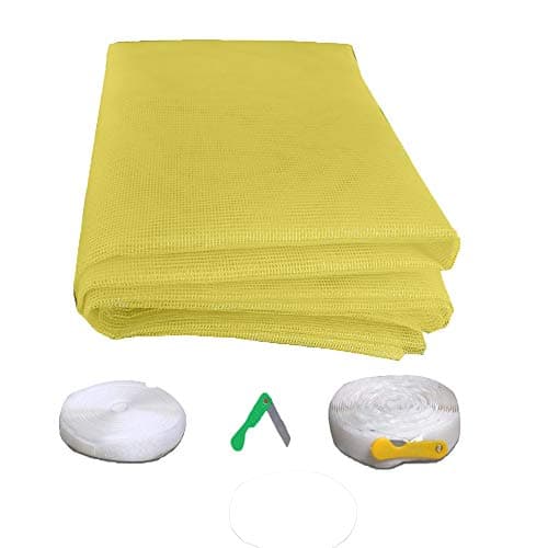 SAI PRASEEDA Mosquito Net for Window with Fiber Glass Mesh 4/10feet(120/300cm) 47/120Inches 1 Year Guarantee Without Stitched (Yellow Color) 200GSM No:78