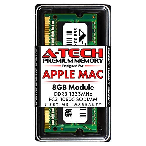 A-Tech 8GB RAM for Apple MacBook Pro (Early/Late 2011), iMac (Mid 2010 27 inch 4-Core, Mid 2011 21.5/27 inch), Mac Mini (Mid 2011) | DDR3 1333MHz PC3-10600 204-Pin SODIMM Memory Upgrade Module