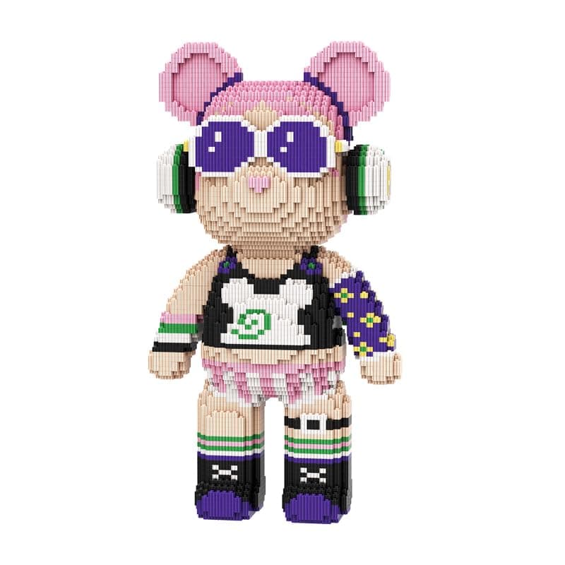 DAHONPA Rock Girl Bear Micro Building Blocks Set 7220 Pieces Gift for Adults and Kids