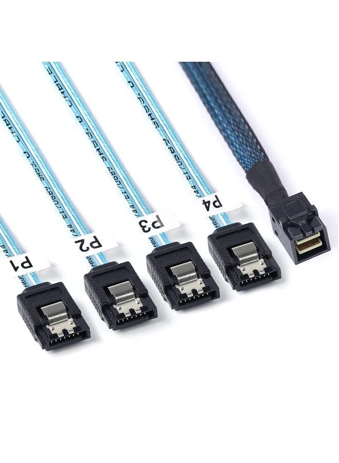 ADCAUDX SFF8643 to SATA05M Mini SAS to SATA Forward Breakout Cable Mini SAS HD SFF8643 Controller to Hard Drive 16FT